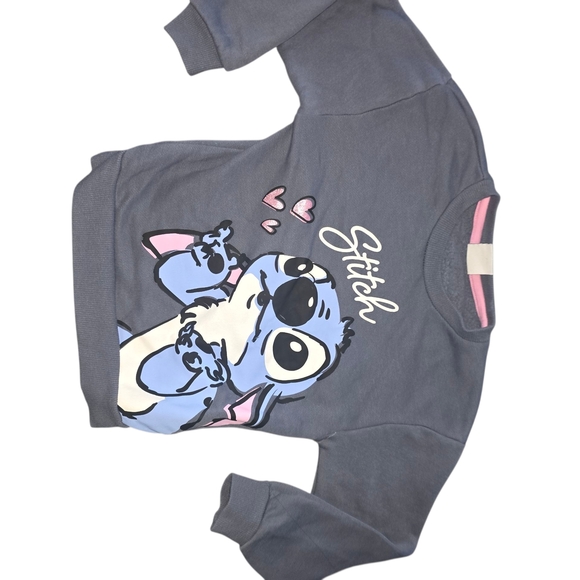 Stitch Graphic Sweatshirt and Pants Set - Picture 3 of 4